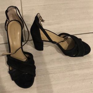 Ann Taylor black block heels